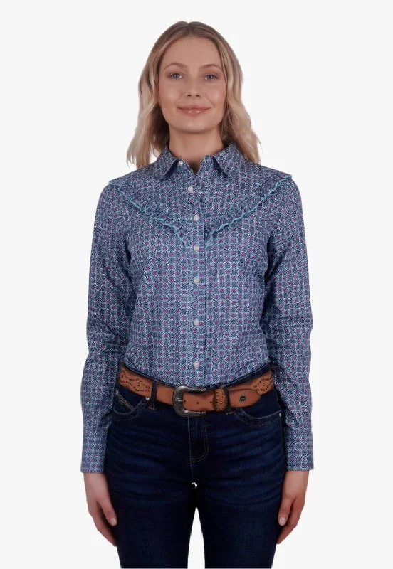 Relaxed Fashion Wrangler Womens Asher Long Sleeve Shirt