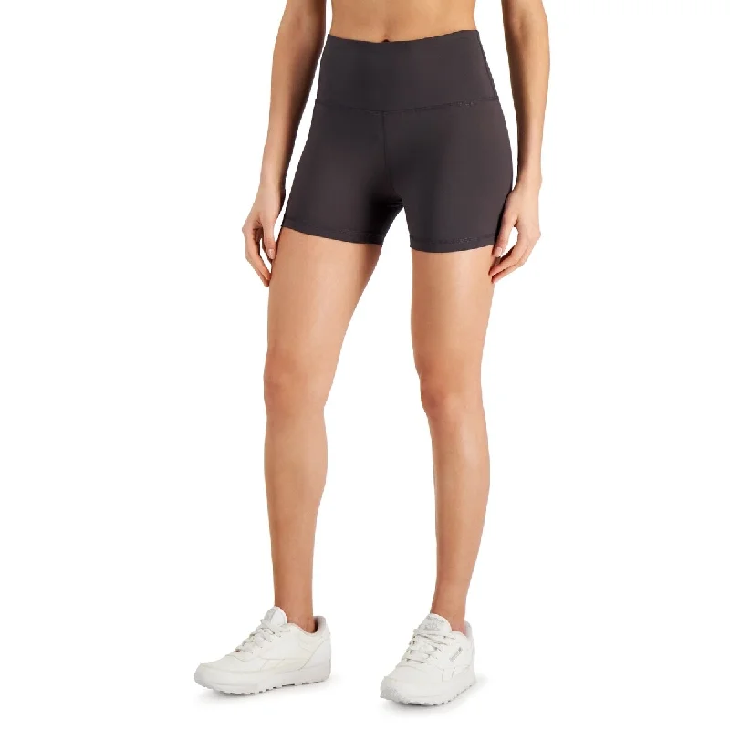 ID Ideology Women's 4 Compression Biker Shorts Black Size X-Large - XL