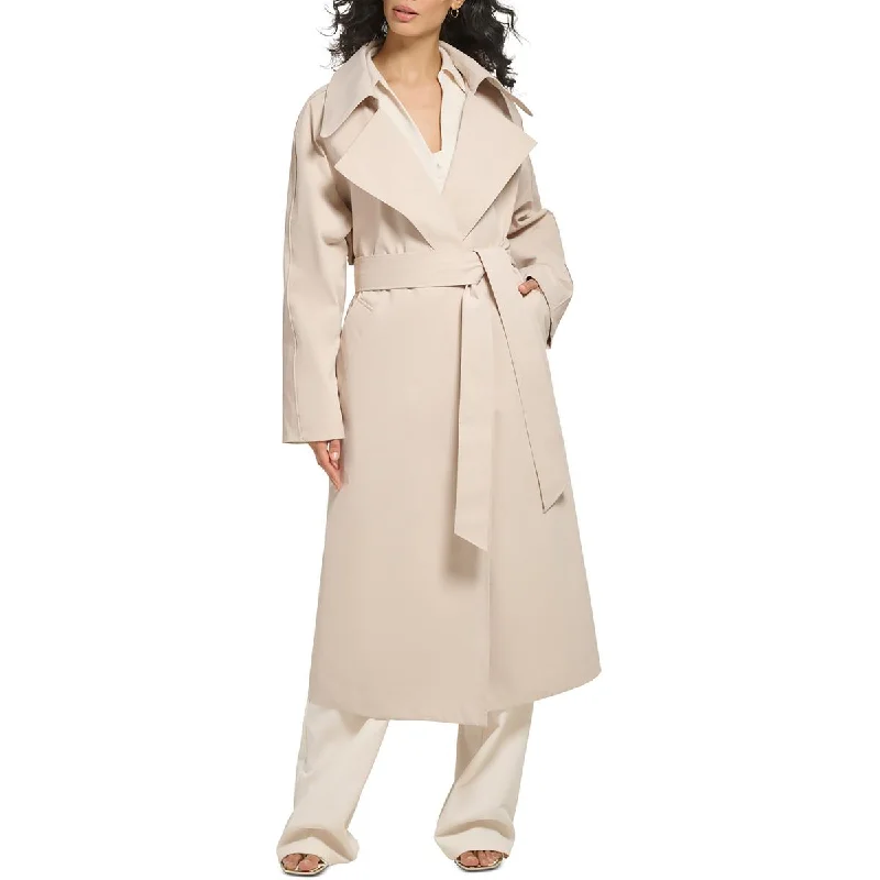 DKNY Womens Oversized  Long Coat