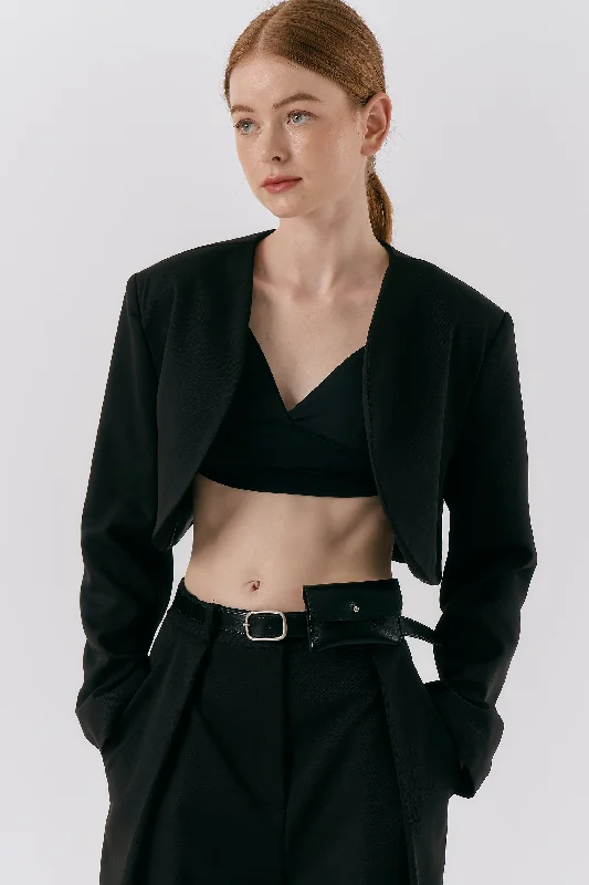 Evie Cropped Open Jacket