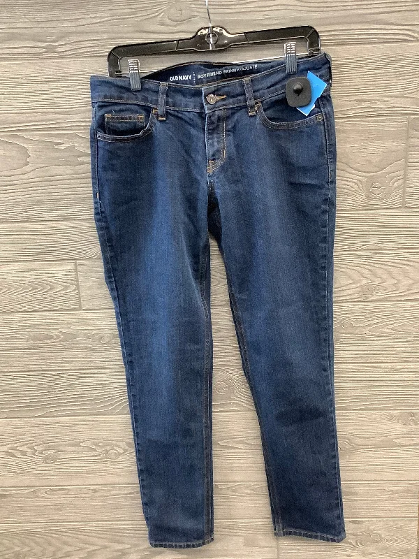 Jeans Boyfriend By Old Navy In Blue Denim, Size: 4