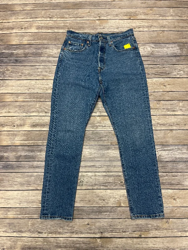 Jeans Skinny By Levis In Blue Denim, Size: 6