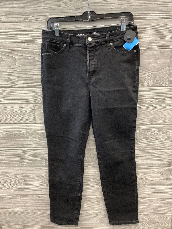 Jeans Skinny By Old Navy In Black Denim, Size: 6