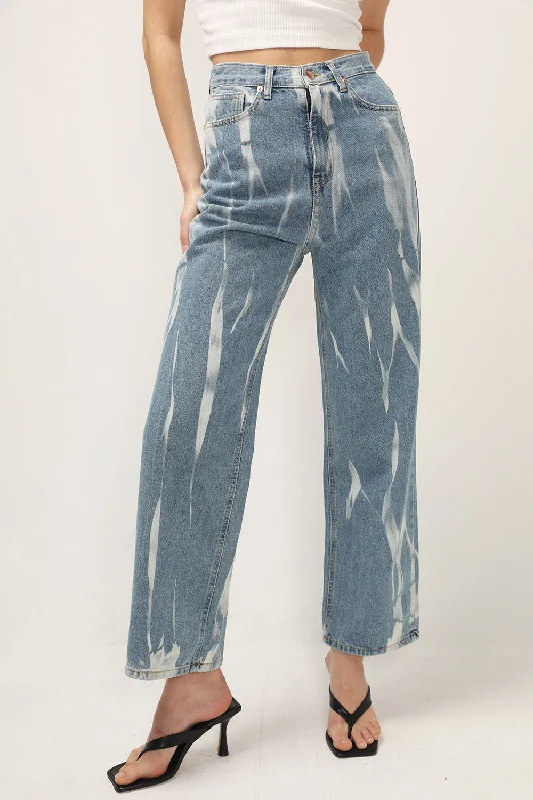 Nala Grunge Wash Wide Jeans