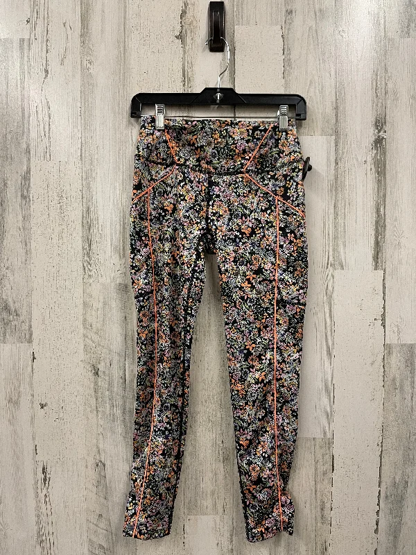 Athletic Leggings By Free People In Floral Print, Size: S