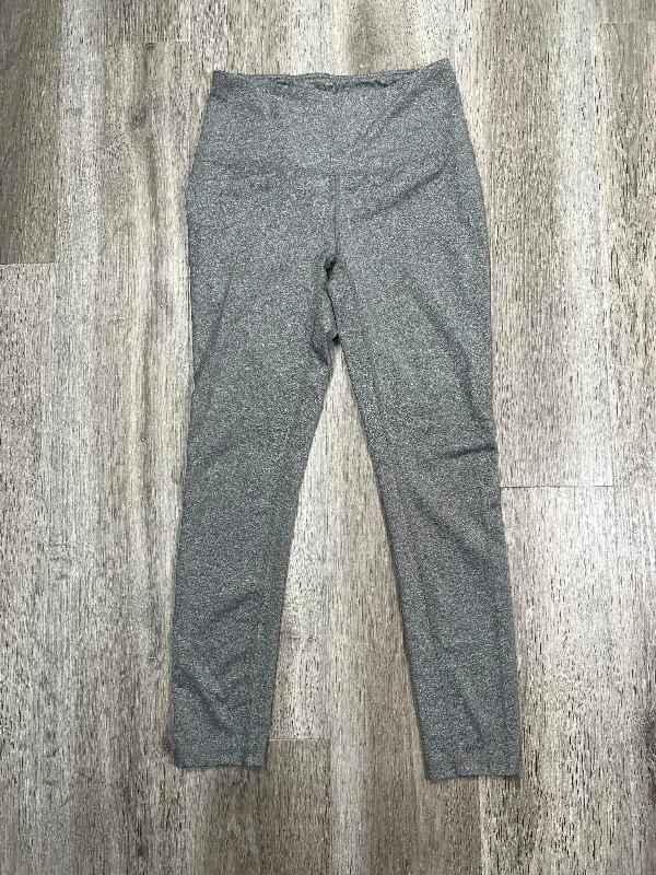 Athletic Leggings By Reebok In Grey, Size: S