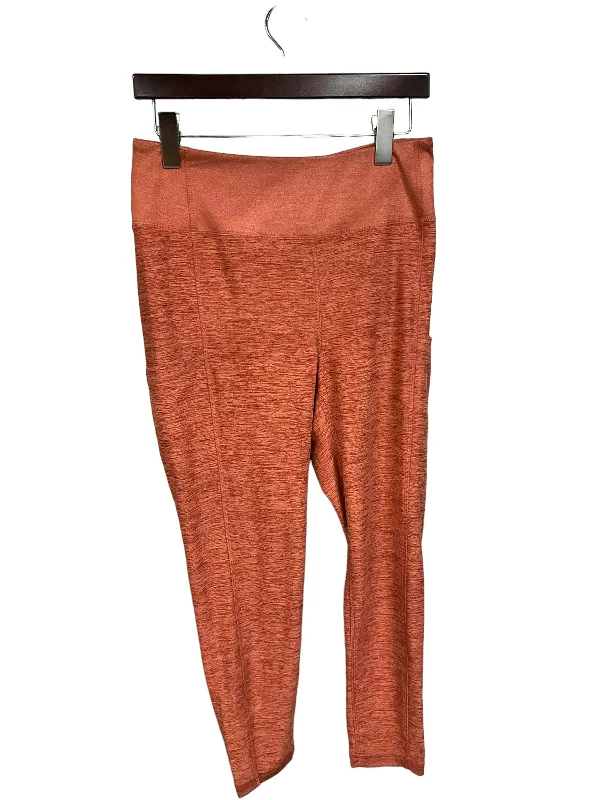 Athletic Leggings By Sonoma In Orange, Size: M