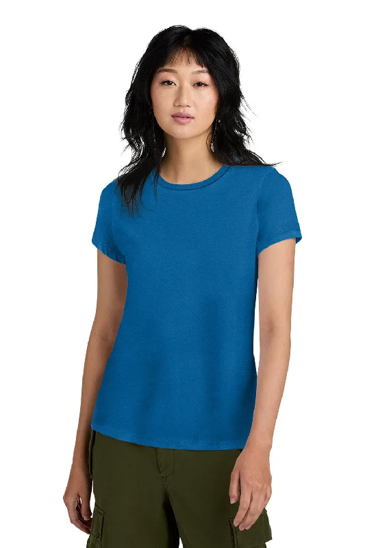 District Womens Perfect Weight Short Sleeve Crewneck T-Shirt - Bright Blue