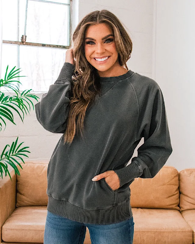 Girlfriend Crewneck Sweatshirt - Black