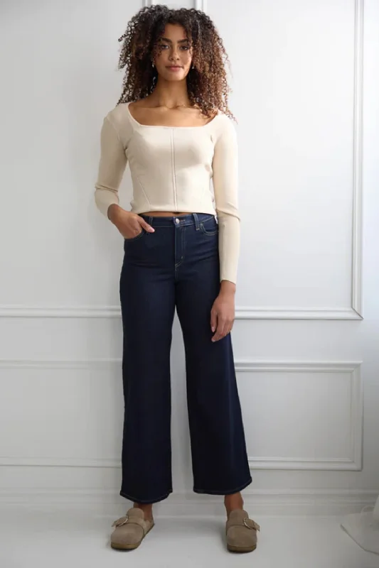 Prague - LILY High Rise Wide Leg Jeans