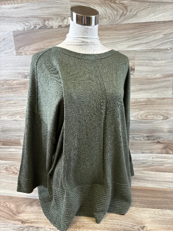 Top Short Sleeve By Cyrus Knits In Green, Size: 2x