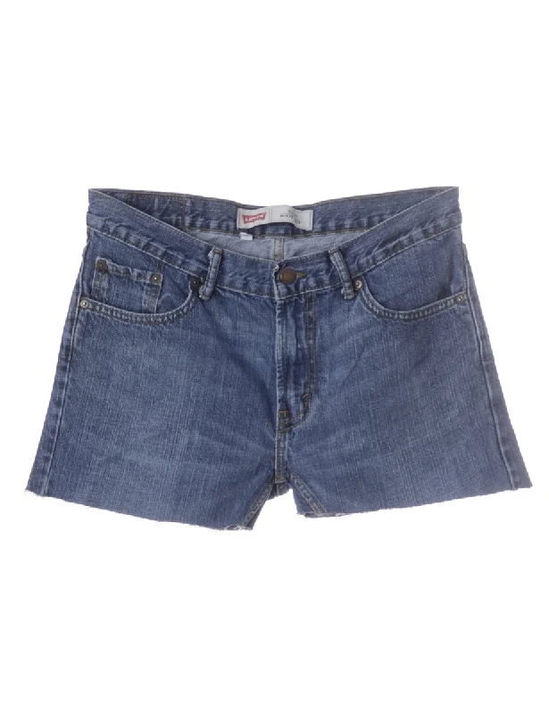 Label Molly Frayed Denim Shorts