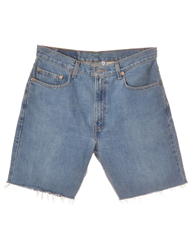 Label Mens Cut Off Denim Shorts