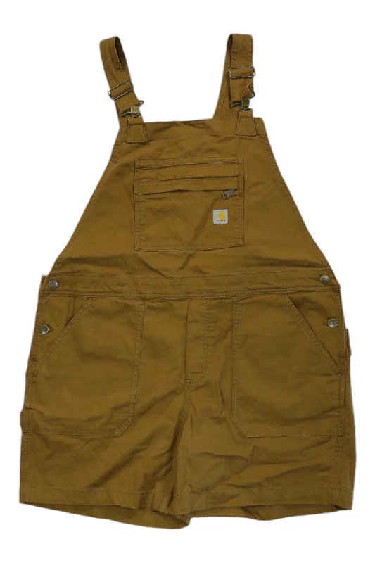 Carhartt Women's Rugged Flex Relaxed Fit 11 Inch Canvas Shortall