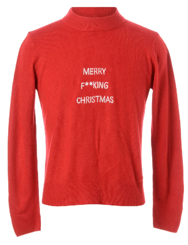 Label Merry F**king Christmas Sweater