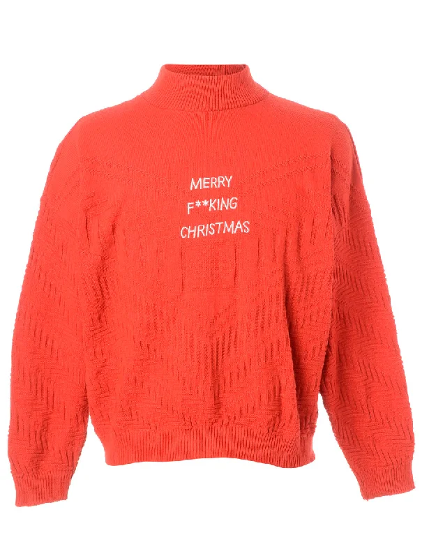 Label Merry F**king Christmas Sweater